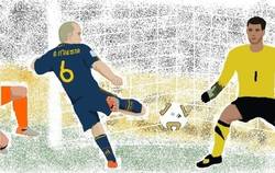 Enlace a Momentos históricos del fútbol en paint. Mundial V2