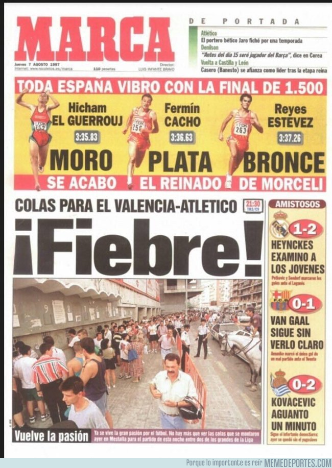 992007 - Se cumplen 20 años de esta portada histórica de MARCA, que hoy no podría ver la luz del día