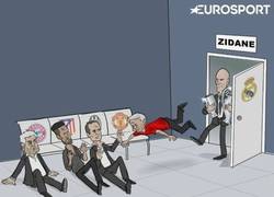 Enlace a Zinedine Zidane y Real Madrid dueños de la Champions League y Supercopa. Vía ZEZO Cartoons