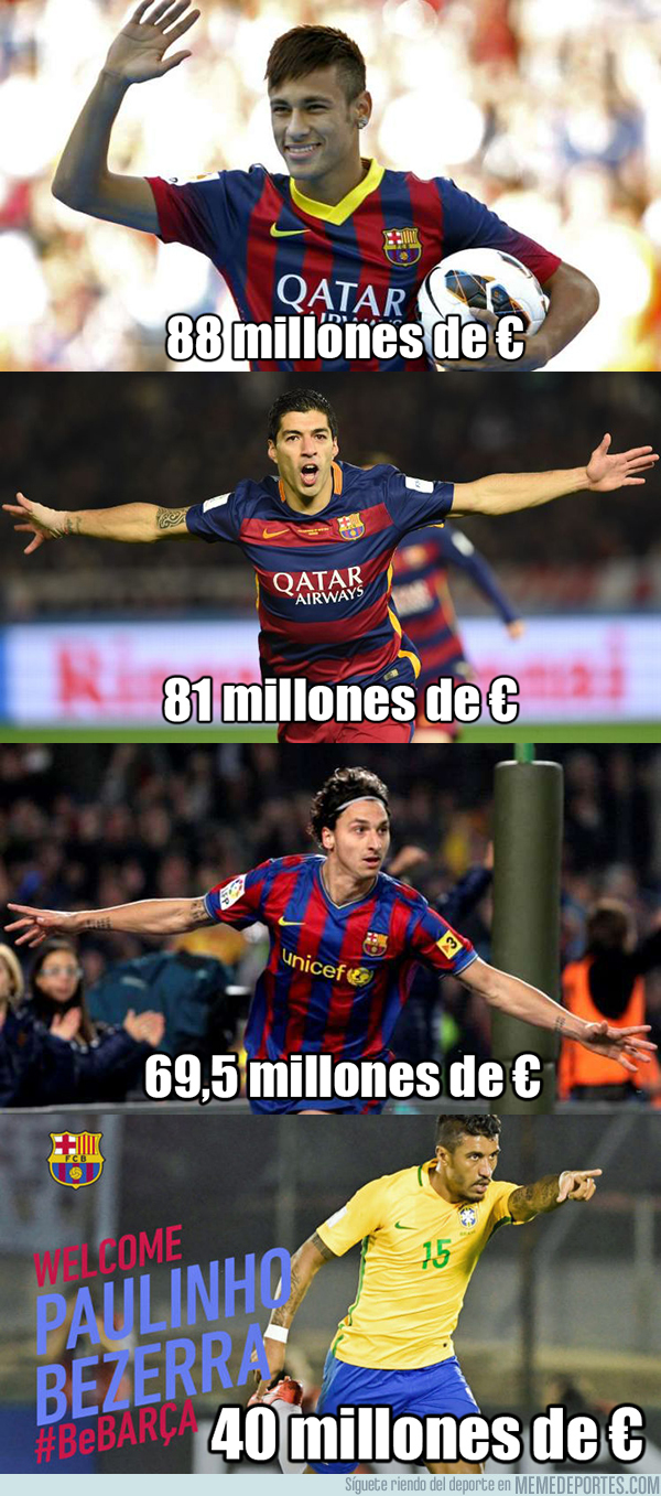 993452 - Paulinho es el cuarto fichaje más caro en la historia del Barcelona. Sin palabras
