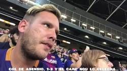 Enlace a Reacción de un youtuber del Barça en el Camp Nou al gol de Asensio