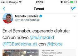 Enlace a Manolo Sanchís tuitea sin darse cuenta la lista de la compra en pleno partido del Madrid