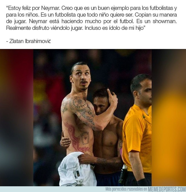 995741 - La opinión que tiene Ibrahimovic sobre Neymar