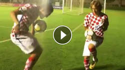 Enlace a El freestyle de Modric y Kovacic con la Selección de Croacia