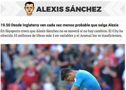Enlace a Alexis Sánchez ya no lo ve todo tan gracioso