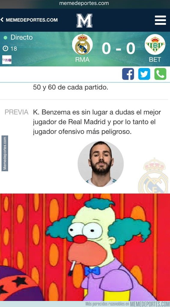1000099 - El mejor del Madrid es Benzema aunque nadie se haya dado cuenta