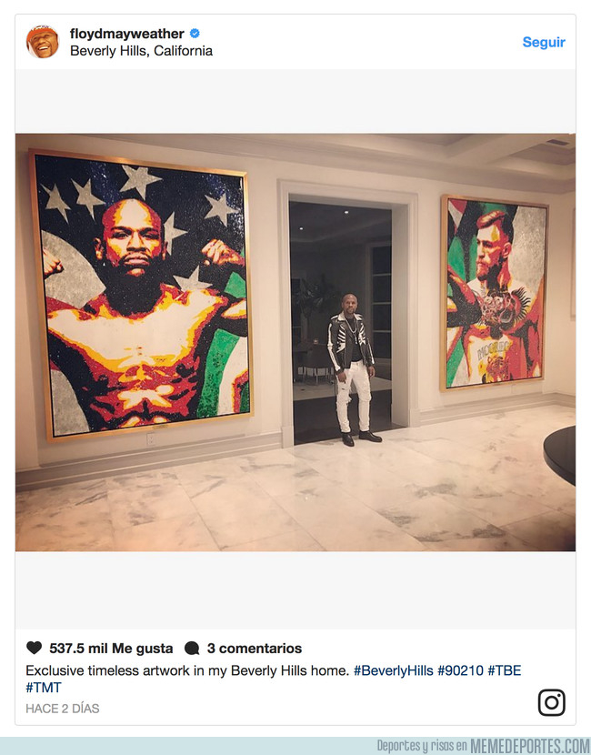 1001311 - La última excentricidad de Mayweather en su casa de Beverly Hills demuestra que se le va la pinza