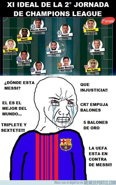 1001407 - Cules después de ver el XI ideal de la jornada