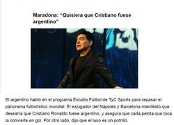 Enlace a Maradona diciendo verdades como puños