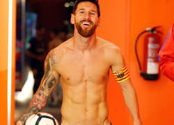 Enlace a El tatuaje más íntimo de Messi lo mostró tras el partido vs Espanyol