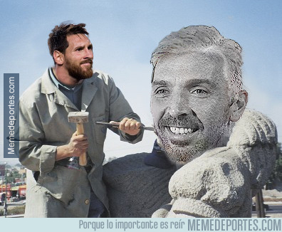 998945 - Messi convirtió a Buffon en estatua