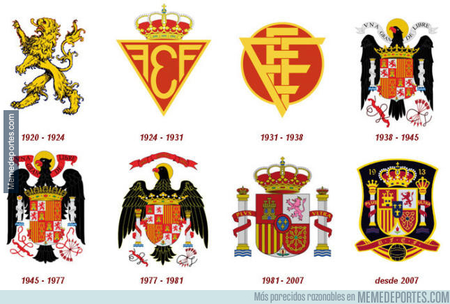 1001919 - La evolución del escudo de la Roja