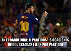 Enlace a La impactante estadística de Messi en el Barça (17-18) y en Argentina