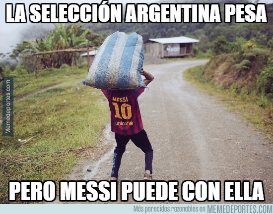 1003089 - Messi se echó a la albiceleste a sus espaldas