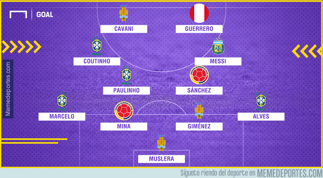 1003277 - El XI ideal de las eliminatorias según goal.com