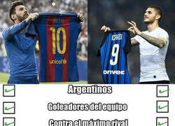 Enlace a Las diferencias entre las celebraciones de Messi e Icardi que solo un buen futbolero sabe apreciar