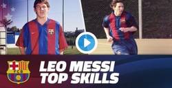 Enlace a El Barça celebra los 13 años del debut de Messi con lo mejor de sus inicios en La Masia