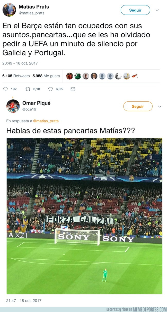 1004608 - Matías Prats (Hijo) resbala en Twitter criticando a todo el Barça y lo dejan hecho picadillo