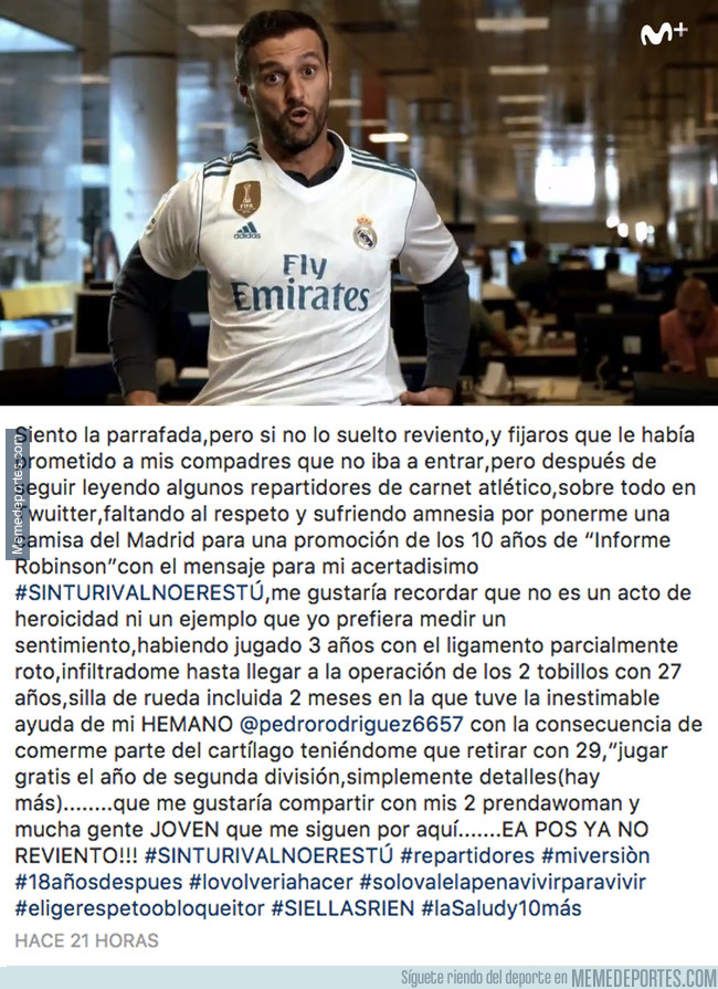 1004764 - Kiko responde a los atléticos que le criticaron por ponerse la camiseta del Madrid