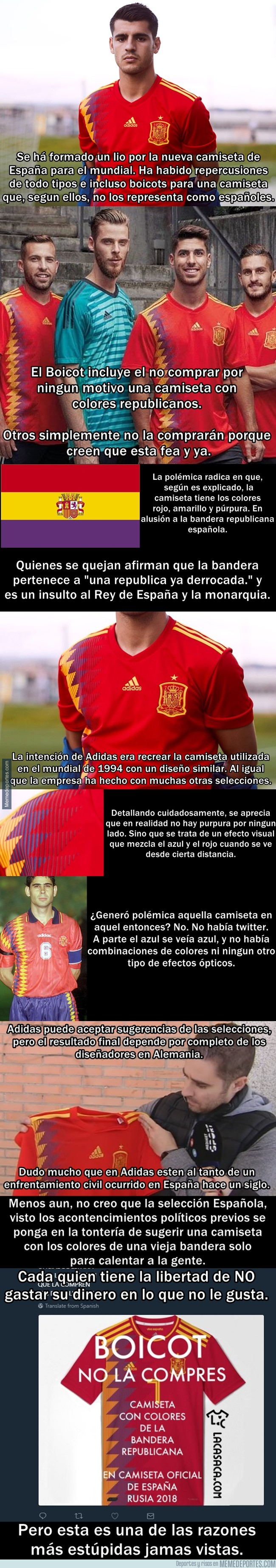 1006901 - Explicación a la polémica surgida por la camiseta de España para Rusia 2018
