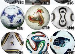 Enlace a Evolución de los balones del Mundial