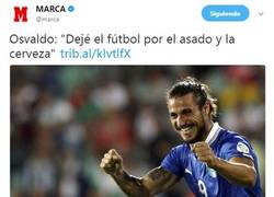 Enlace a Marca y Osvaldo se pelean en Twitter, después de que Marca manipule un titular a su antojo