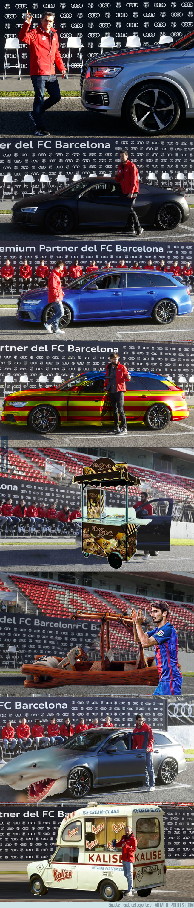 1009816 - Audi también ha regalado coches a los jugadores del Barça y... no han podido acertar más