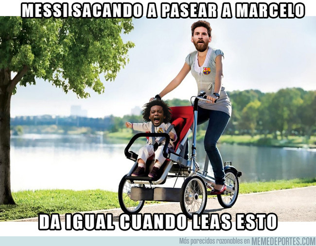 1013630 - Messi sacando de paseo a Marcelo