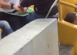 Enlace a Le explica a su amigo ciego lo que pasa en el campo usando sus manos