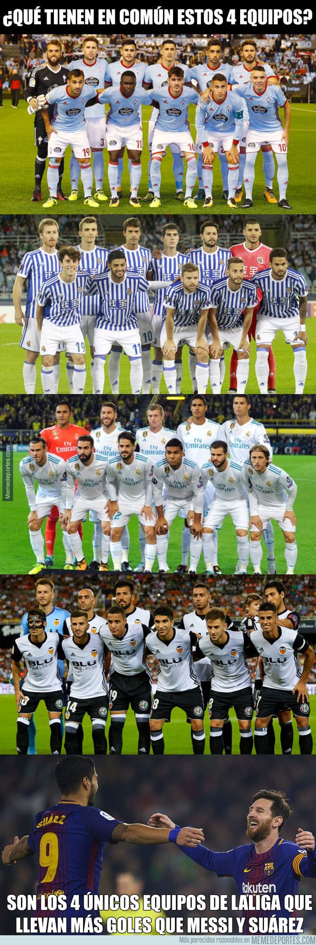1017647 - Los 4 únicos equipos de LaLiga que llevan más goles que Messi y Suárez juntos