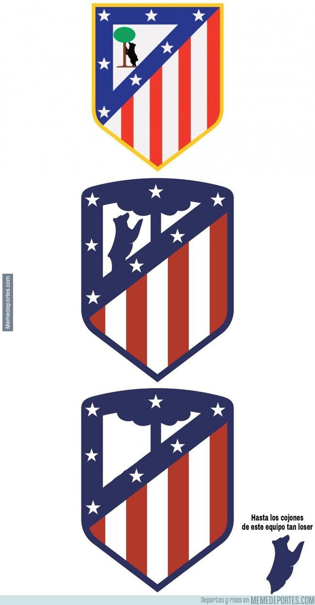 1017904 - La evolución del escudo del Atleti de Madrid tras los últimos resultados