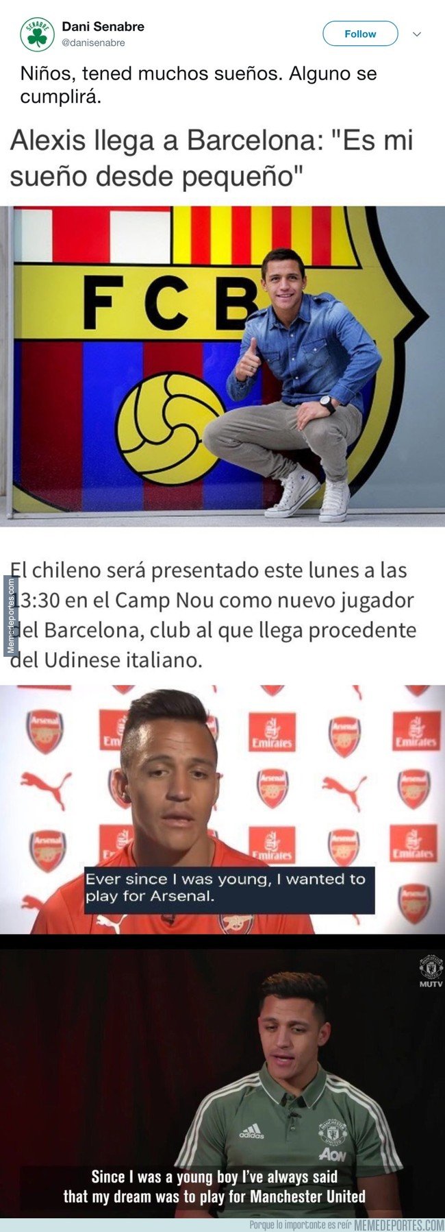 1018241 - Facepalm: Las tres veces en que Alexis Sánchez ha quedado retratado al llegar a un nuevo club