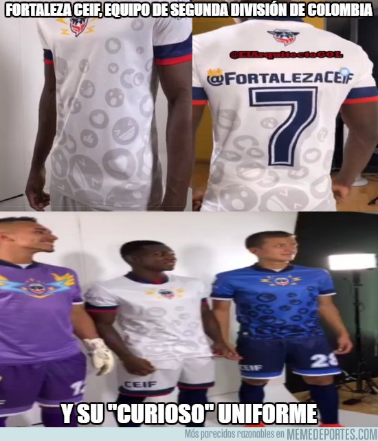 1020150 - Fortaleza C.E.I.F. de Colombia, incorpora un uniforme que incluye a las reacciones del Facebook