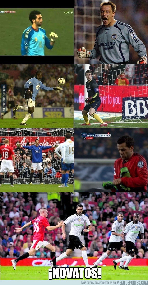 1020265 - Un jugador de portero es difícil, pero un portero de jugador en Old Trafford...