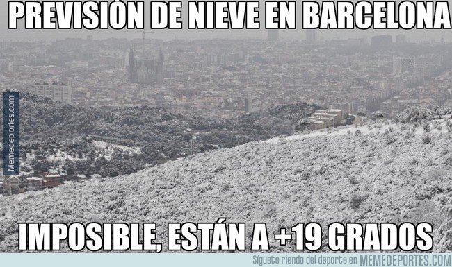 1020360 - Previsión de nieve en Barcelona