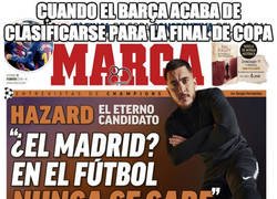 Enlace a El lamentable titular de Marca el día después de la clasificación del Barça a la Final de Copa del Rey