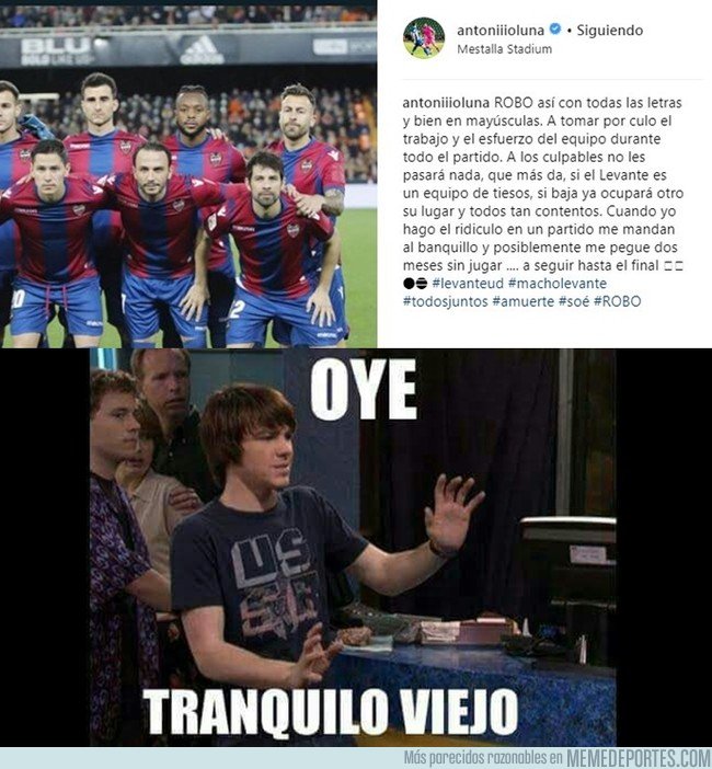 1021016 - Antonio Luna se desquició por completo en Instagram contra el árbitro