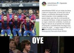 Enlace a Antonio Luna se desquició por completo en Instagram contra el árbitro