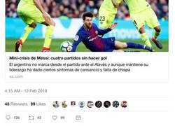 Enlace a El diario AS insinúa que Messi está en crisis por este motivo e Internet se los come vivos