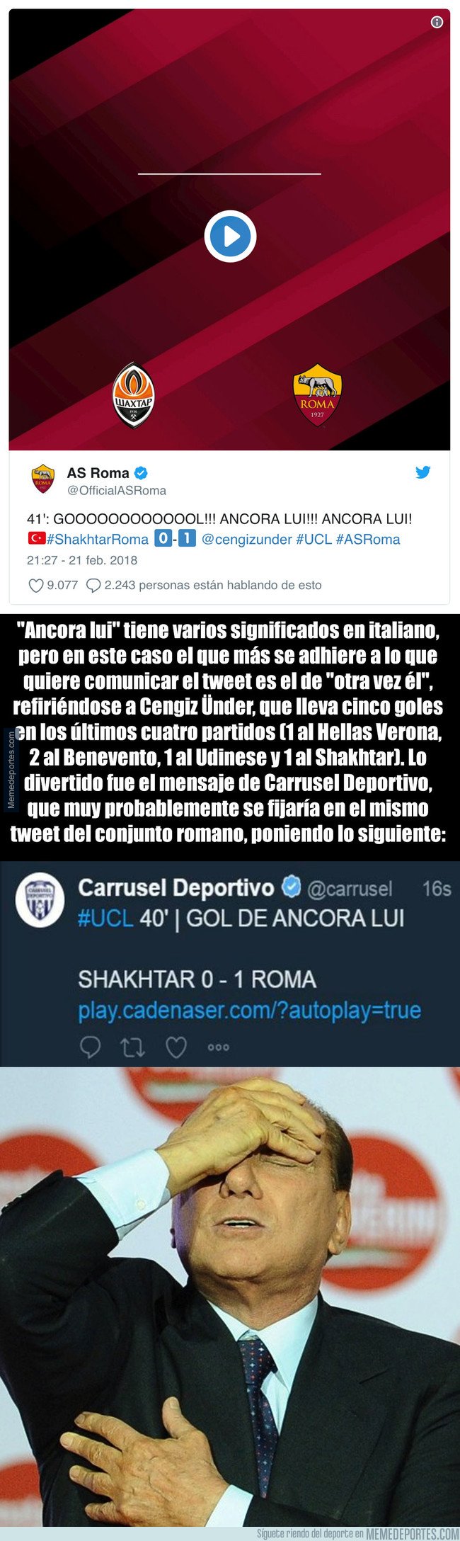 1022830 - El divertido error de Carrusel Deportivo con un jugador de la Roma