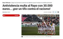Enlace a WTF: Multan al Rayo por una pancarta contra el racismo