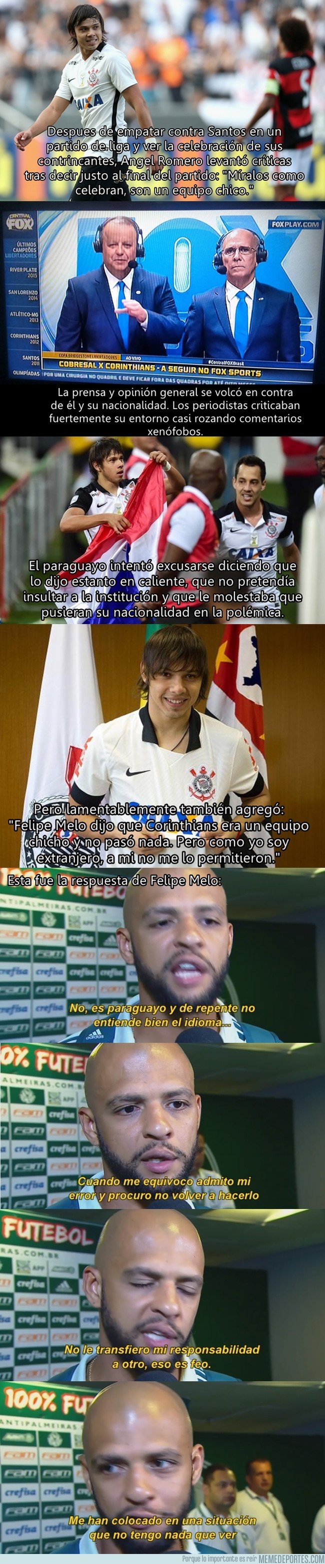 1024924 - Ángel Romero, jugador paraguayo se empieza a liar en Brasil