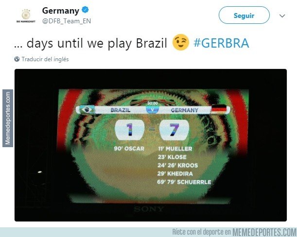 1025017 - La genial forma con la que Alemania informa que faltan 17 días para su amistoso contra Brasil