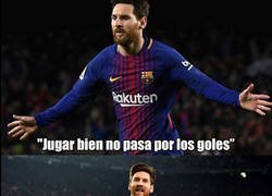 Enlace a El mensaje de Leo Messi con recadito a cierto personaje