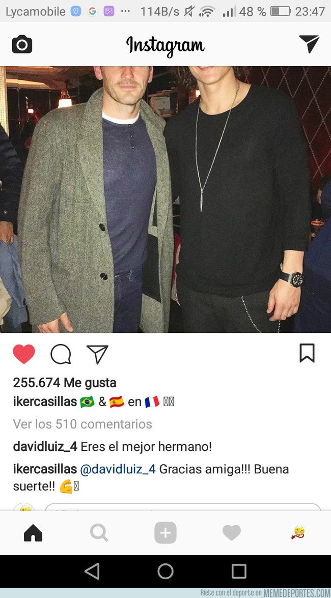 1027391 - ¿Qué quiere decir Casillas llamando amiga a David Luiz?