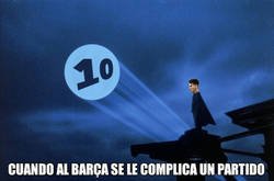 Enlace a El Barça recurriendo a la Messi-señal