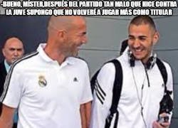 Enlace a Conversación entre Zidane y Benzema