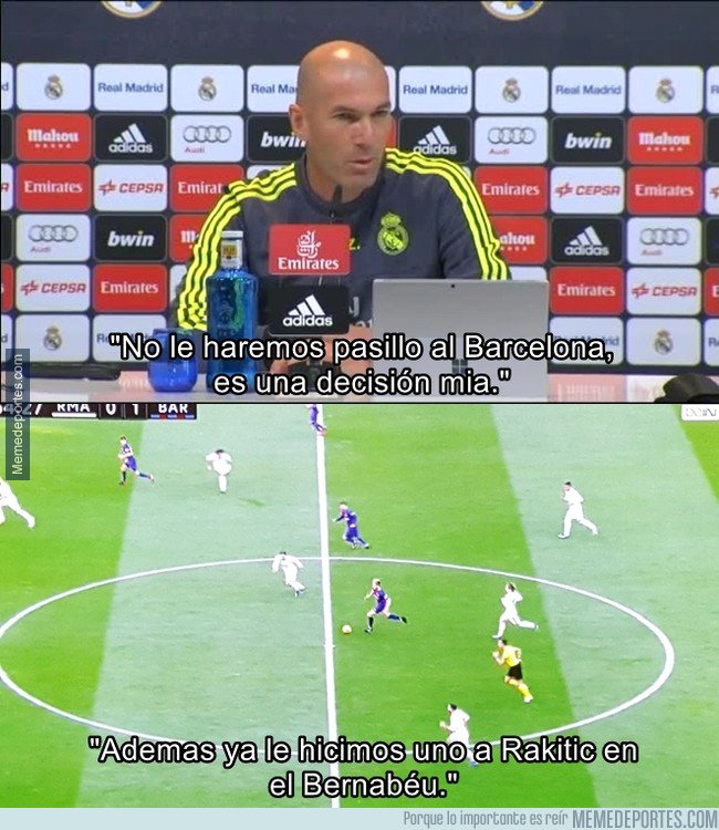 1028715 - Zidane explica porqué no habrá pasillo