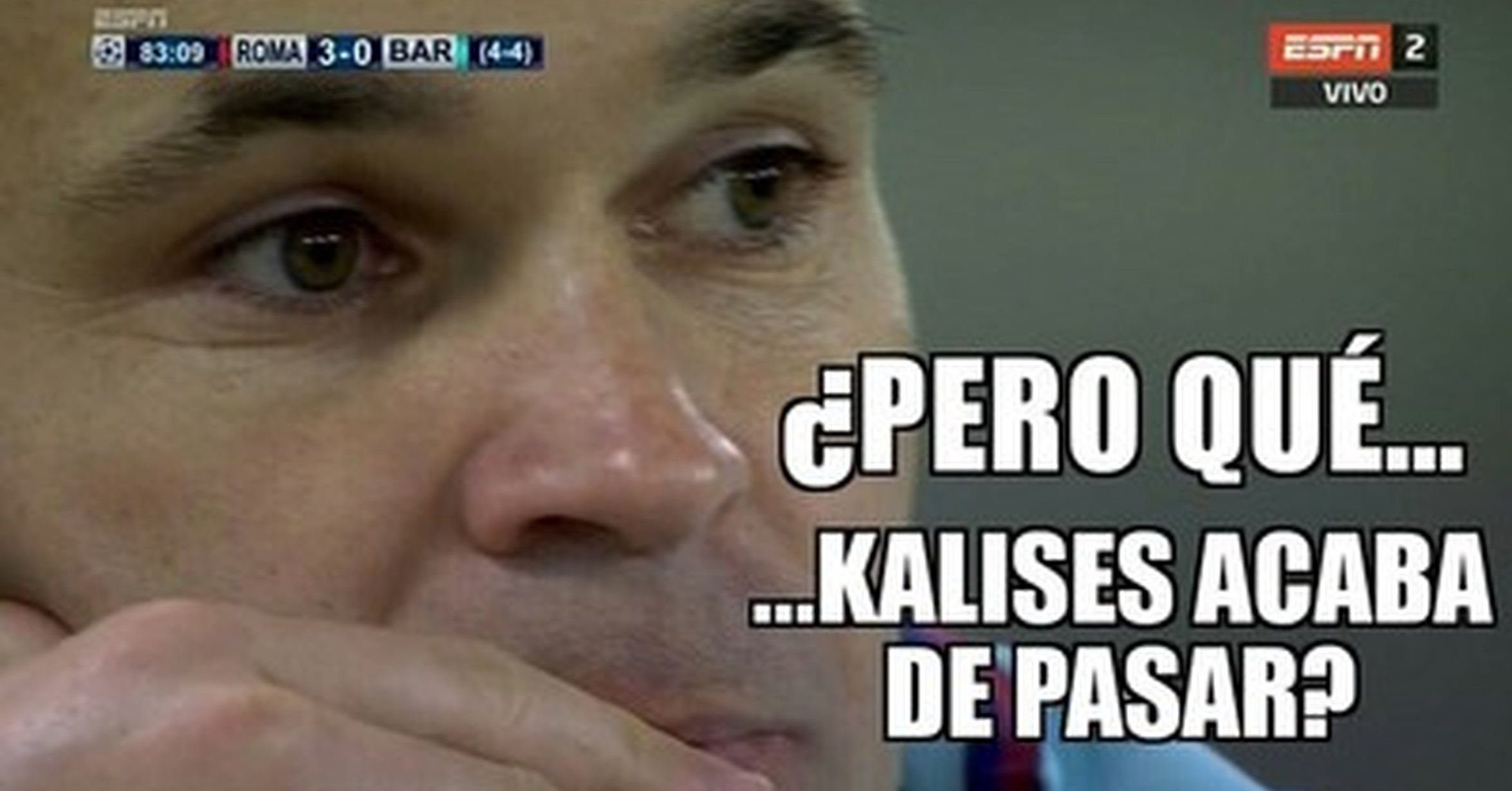 [ MEMEDEPORTES ] Es ver la cara de Iniesta y preguntarse lo mismo