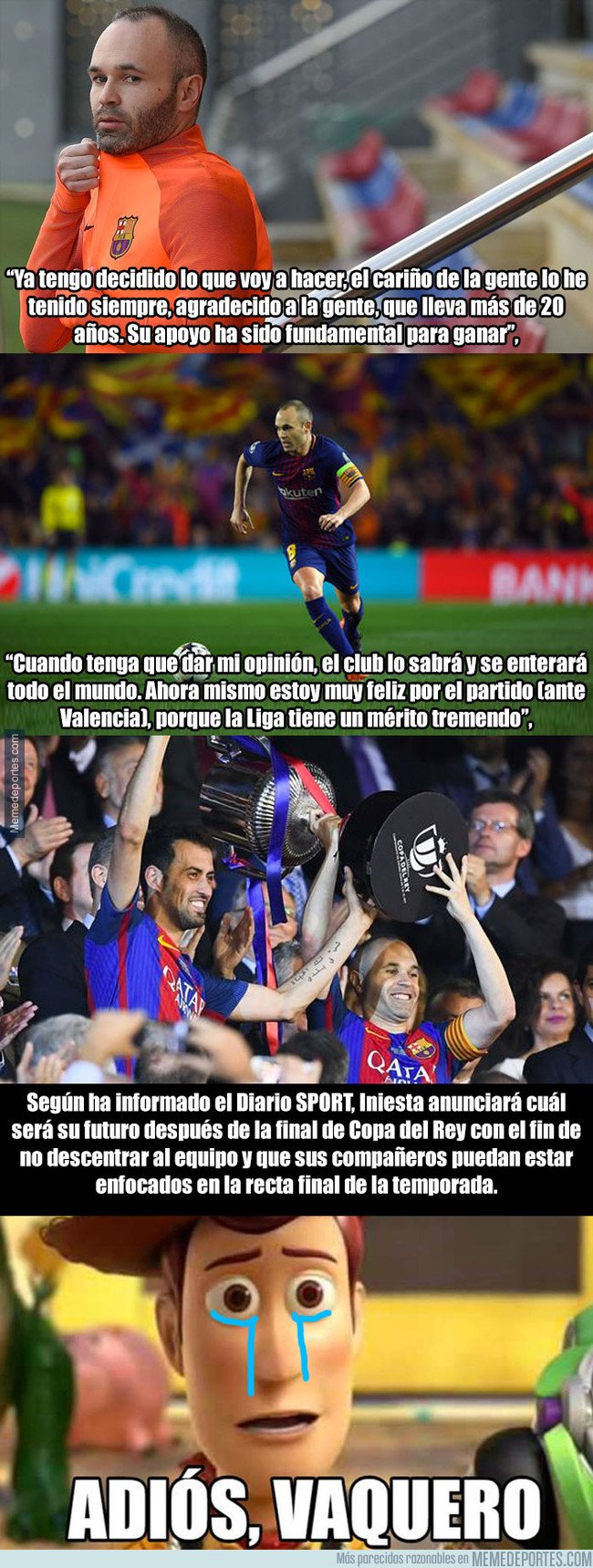 1030649 - Iniesta anuncia cuándo revelará si deja o no el FC Barcelona